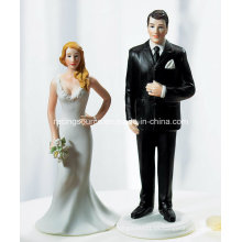Novia de la novia de la boda y Tall Groom Figurine Cake Topper